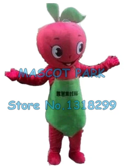 Latest Product  red apple mascot costume adult size custom cartoon character cosply adult size carnival costume 327 