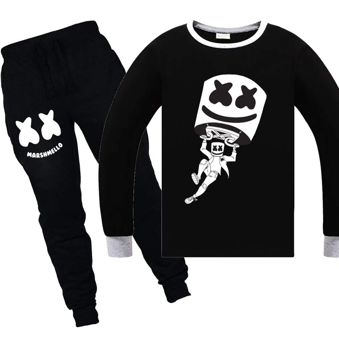 

Marshmello DJ Music Sets Costumes For Boys Girls Streetwear Kids Ninja birthday roblox party Carnival Clothes t shirt + pants