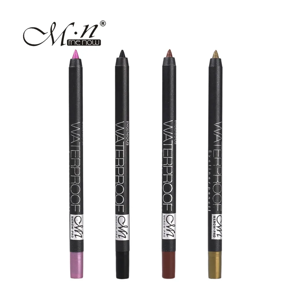 Menow colourful gel eyeliner pencil waterproof eye liner pen 4 colors