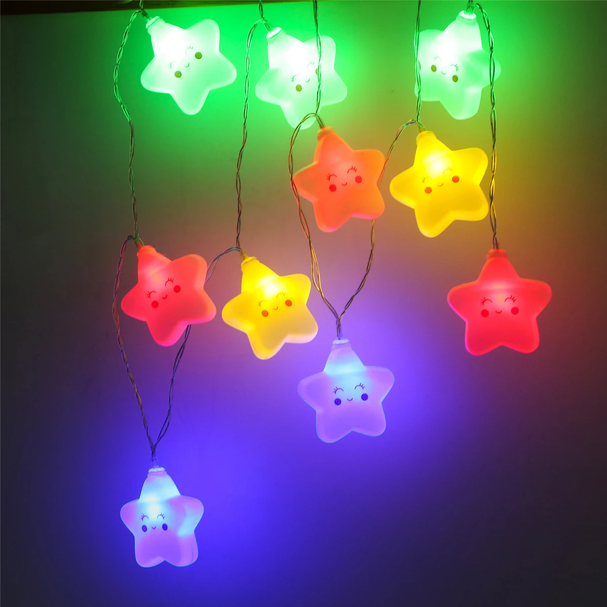 

Fairy Lightsfairy lightsStars Pentag3 Metters 20L Led Light String 3AA Battery USB 6M 40L Starry Room Party Decoration Illumination Children Sleep Lamp