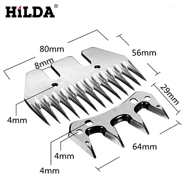  2PC 9/13Tooth Electric Sheep Shearing Clippers Straight/curved Tooth Sheep Sheep Shearing Cutting S