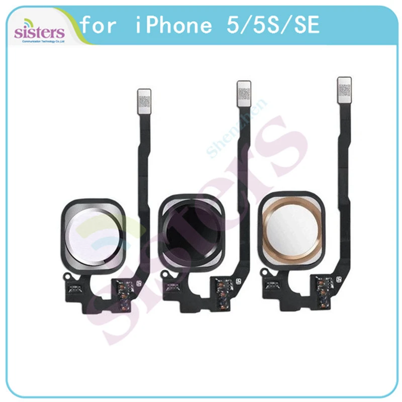 

Original For iPhone 5 5S Home Button Flex Cable Home Key Assembly Menu for iPhone 5S SE NO TOUCH ID Phone Replacement Tested Top