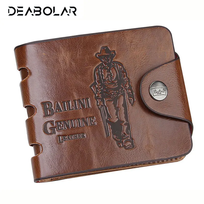 Классический винтажный мужской кошелек известного бренда Hunter coffee Crazey Horse из