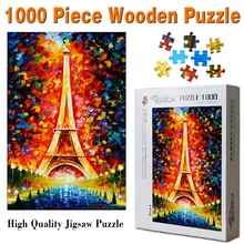520/1000/1500 шт. деревянные головоломки для взрослых Обучающие Развивающие Дети Обучение игрушки подарок головоломки