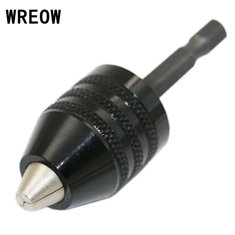 Universal 1/4 Inch Hex Shank Keyless Drill Chuck Quick Change