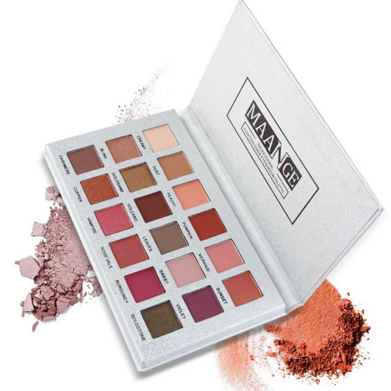 

Manooby Makeup 18 Colors Eyeshadow Palette Warm Sweet Pigment Cosmetics Long-lasting Waterproof Eye Shadow Make Up Maquiagem