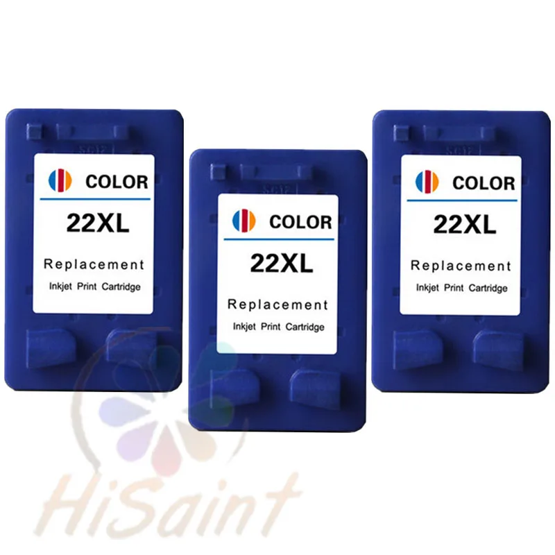 Hisaint Classic Cartridges 3 Pk Compatible Ink Cartridges For Hp 22