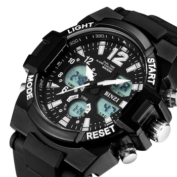 

Hot Sale BINZI Watches Men Sport Watch Special Offer Discount Digital Clock Silicone Male Wrist Watches BlackRelogio Masculino