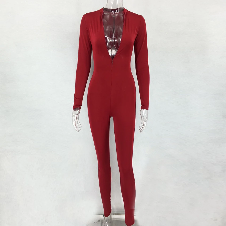 Long Sleeve Bodycon Jumpsuit (4)