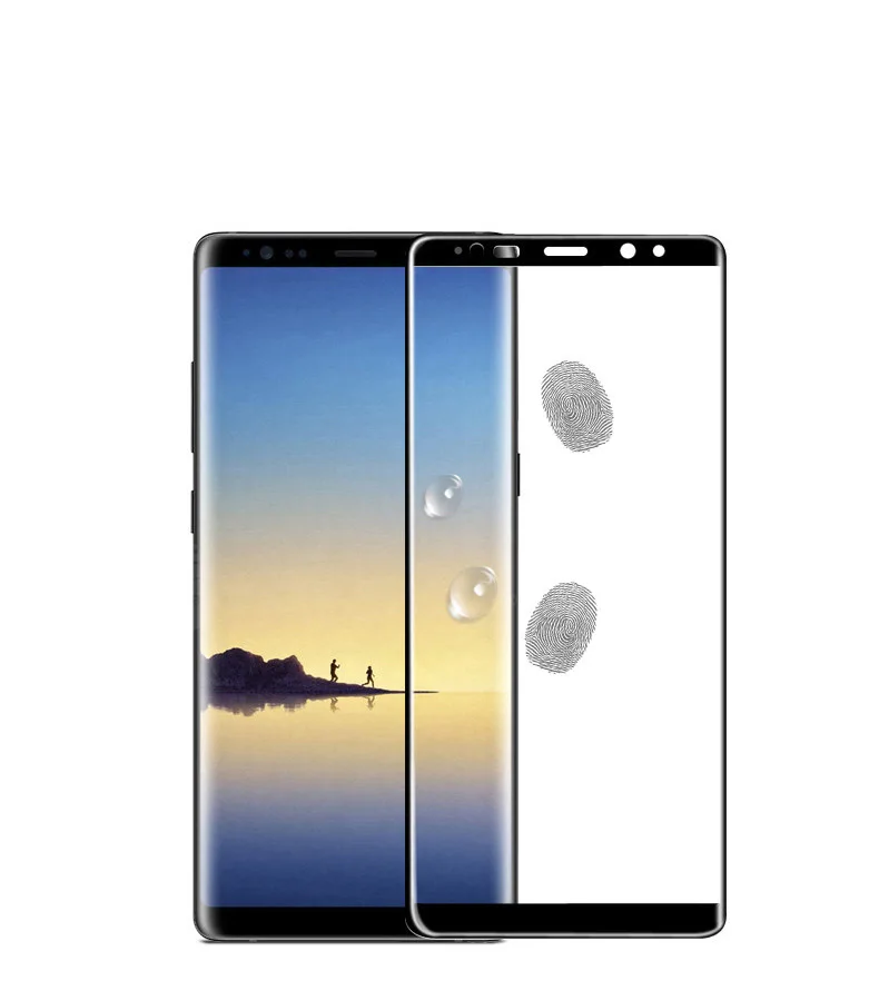 3D покрытие поверхности полное защита экрана закаленное стекло для Samsung Galaxy Note 8