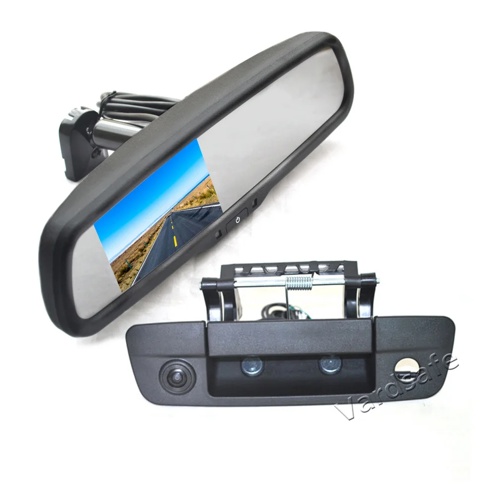 

Vardsafe VS452R | Tailgate Reverse Backup Camera + Replacement Rear View Mirror Monitor for Dodge Ram 1500 2500 3500 (2009-2018)