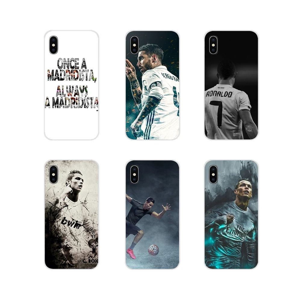 

For Sony Xperia Z Z1 Z2 Z3 Z5 compact M2 M4 M5 C4 E3 T3 XA Huawei Mate 7 8 Y3II hala madrid vivimos por ti TPU Transparent Cover