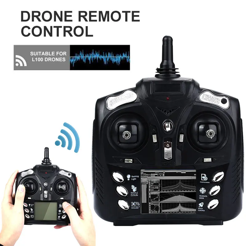 

Black Plastic Drone Remote Control Control Quadcopter Remote Control Strong 1pcs Remote Control for L100