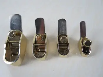 

4pcs different size convex-bottom brass planes,woodworking tool