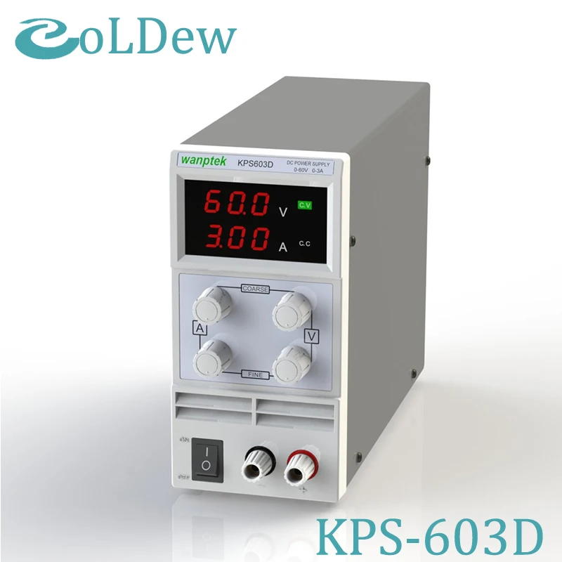 603d регулируемый высокой точности двойной светодиодный дисплей переключатель DC Питание функция защиты 0-60 В/0-3a 110 В -230 В 0.1 В/0.01a ЕС