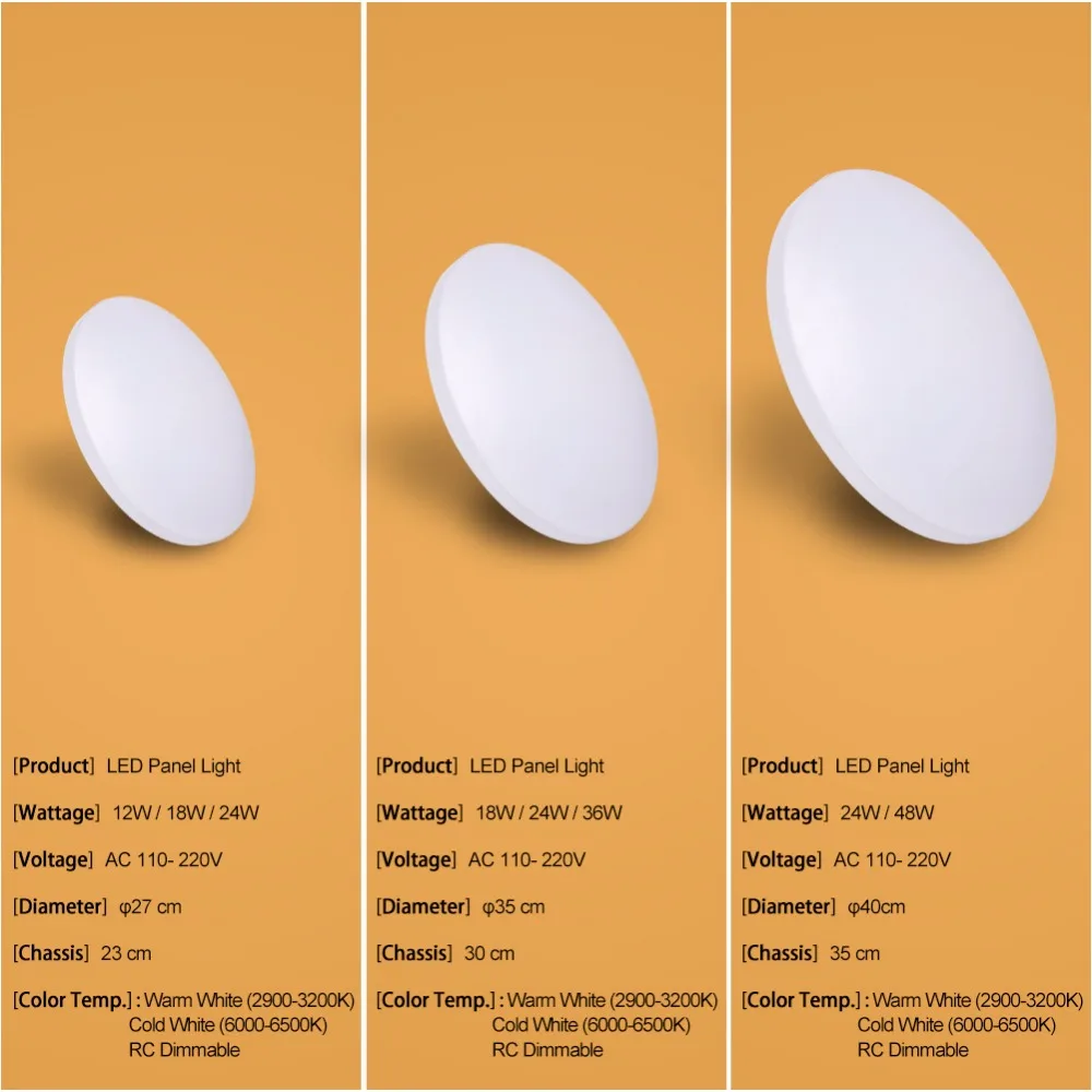  Modern LED Ceiling Light RC dimmable Lighting Fixture Lamp Living Room Bedroom Kitchen Bathroom Sur - 32848665610