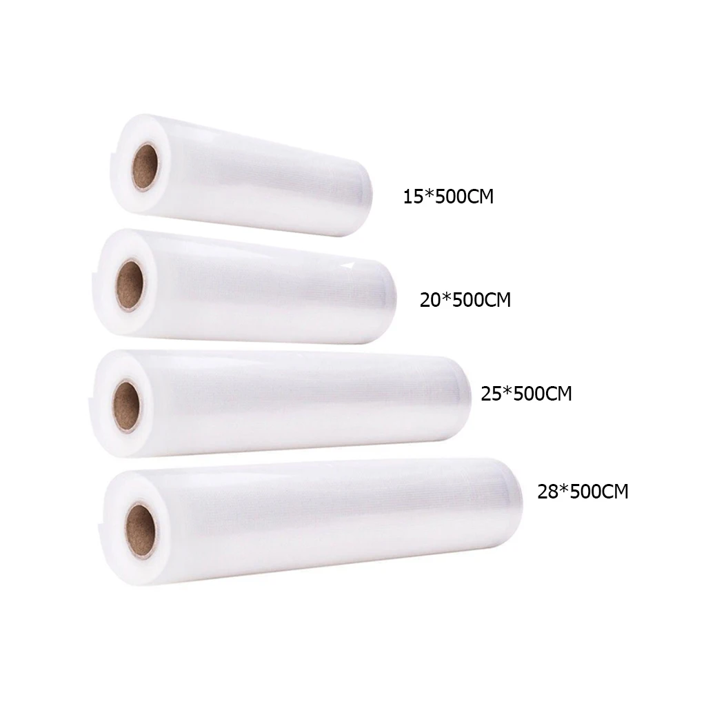 

Vacuum Sealer Food Fresh Vacuum Packaging Rolls For Kitchen Food Vacuum Bag Storage Bags 15/20/25/28cm*500cm 2 Rolls/Lot