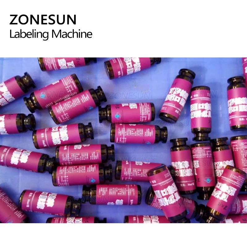 ZONESUN XL-T823 автоматический, для круглых бутылок, ручка для лекарств, флакон для дыма, сигарета, наклейка для бутылок, упаковочная машина для маркировки