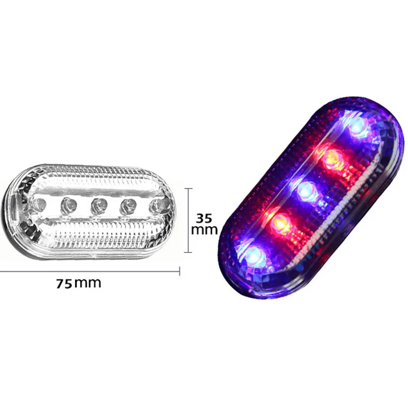 

LED Traffic Warning Lights Mountain Bike Tail Light Taillight Safety Warning Bicycle Rear Light With Clamp 3 modes Light Night