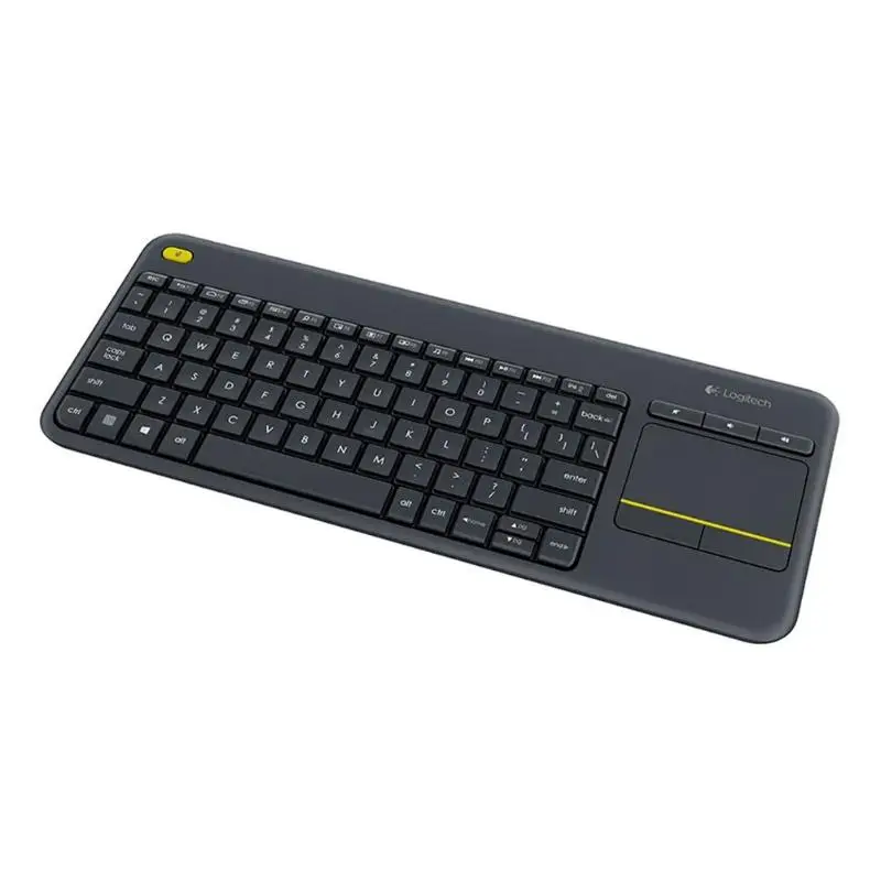 Logitech K400 плюс Беспроводной клавиатура с тачпадом Тетрадь сенсорный Панель Uniflying Tech для портативных ПК Android Smart ТВ HTPC