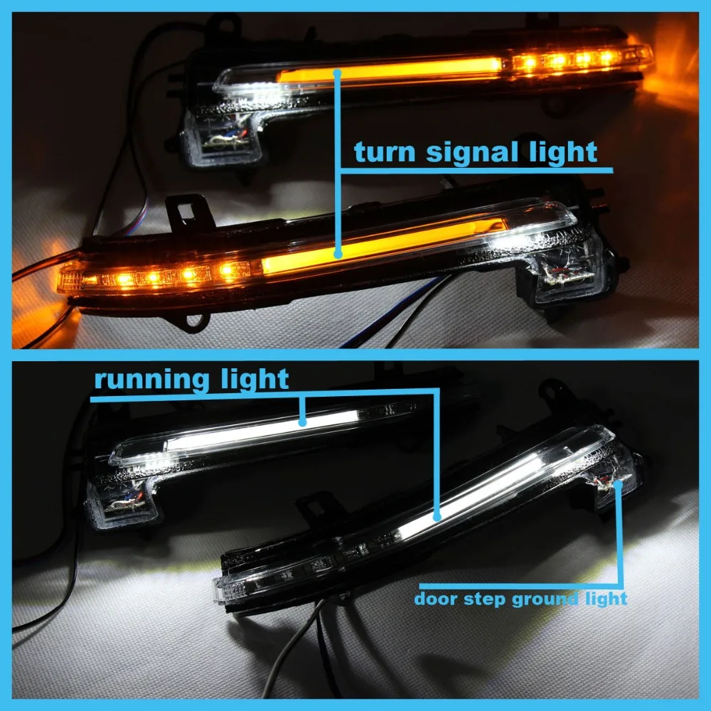 Зеркало заднего вида сигнала поворота бег светильник для 1, 2, 3, 4, 5, 7 серия X1 BMW F20 F22 F23 F30 F31 F34 F32 F33 F36 F10 F11 F07 F01 E84
