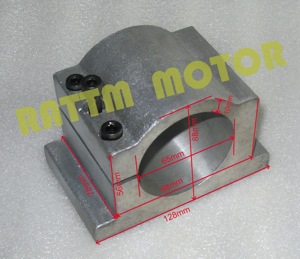 

65MM DIAMETER CAST ALUMINIUM BRACKET FOR CNC Router ENGRAVING MILLING MACHINE 800W, 1.5KW SPINDLE motor