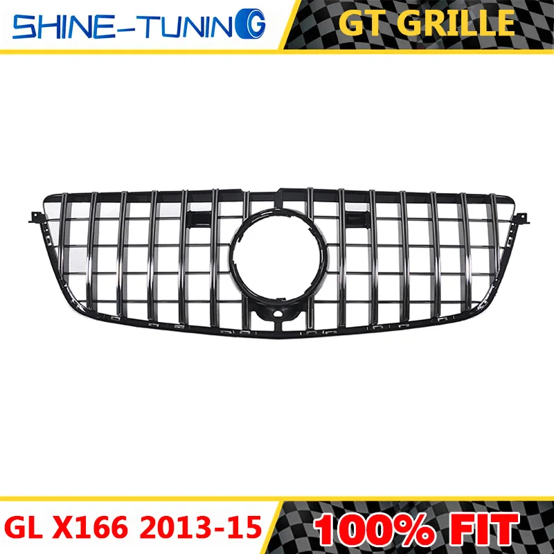 

Front grille for GL class X166 GT GTR Grille GL X166 amg GL 500 GL550 GL63 SUV red GL grille 2013-15
