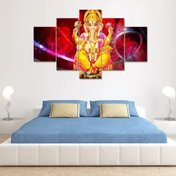 Индийский бог Ганеш Бог Холст Плакаты с живописью печатает мрамор Классическая стена книги по искусству живопись декоративные картины