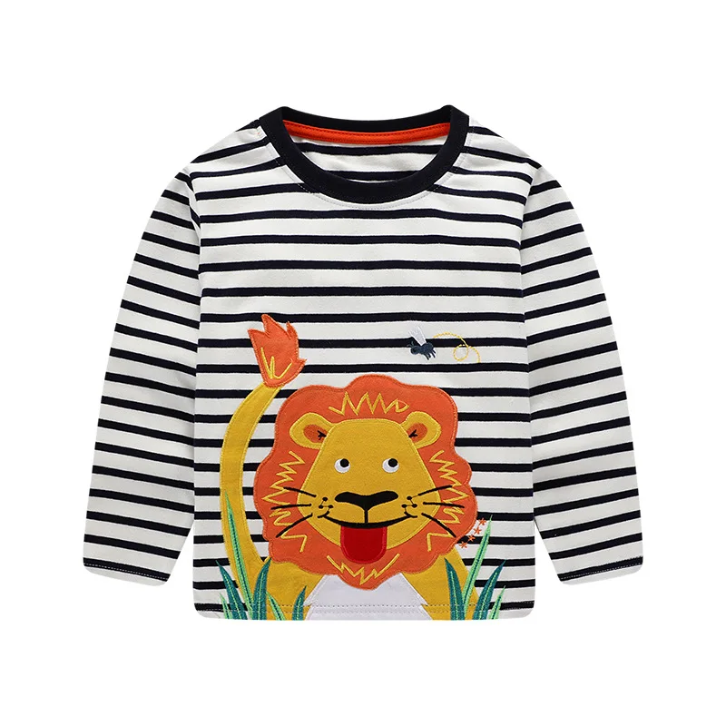 

Boys New 2019 Tees Tops For Baby Boy Clothing Animals Cartoon Children's T shirts Girls Tee for Spring Autumn T shirts