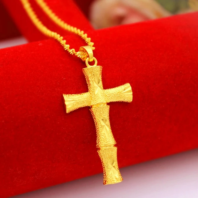 Update more than 155 24k gold necklace with cross best - songngunhatanh ...