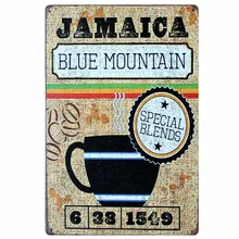 [Mike86] Ямайка Кофе металлические знаки Подарок паб холсты настенной живописи бар ремесленный декоративный AA-158 заказ смешивания 20*30 см