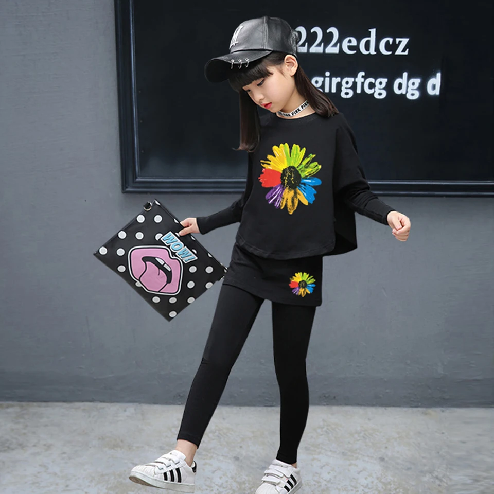 

Little Girl Sets Teenage Girls Clothing Teen Sets Kids Girl Set Sport Suit 2pcs Set 2018 Spring Autumn Fashion Child Clothes