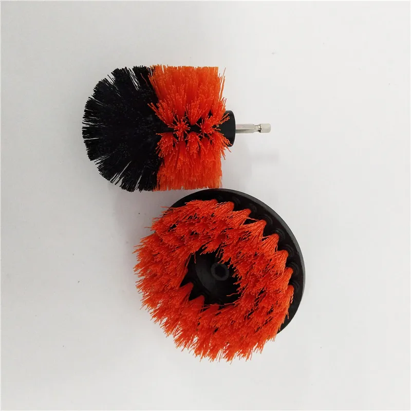 2 шт. щетка для чистки мощность скраб-щетка Чистая щетка используется на электрической дрели для ковер на диван кожа пластик деревянный