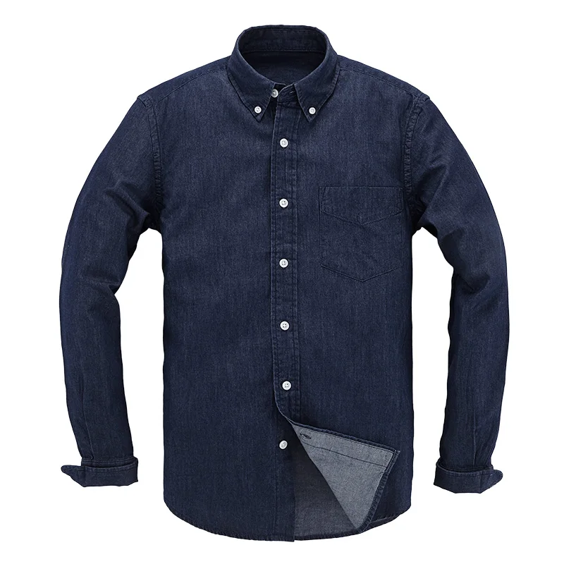 Xiaomi Mijia Новая повседневная мужская рубашка Летняя хлопковая джинсовая рубашка с длинным рукавом Свободная куртка 3 цвета