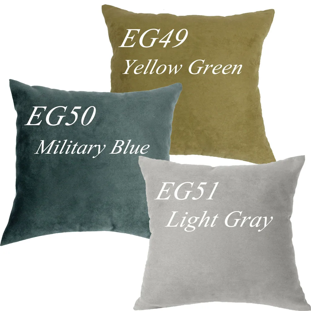 

EG50 EG51 EG49 Military Blue gray grey green Soft Faux Leather Micro Suede Cushion Cover Pillow Case ( custom made )