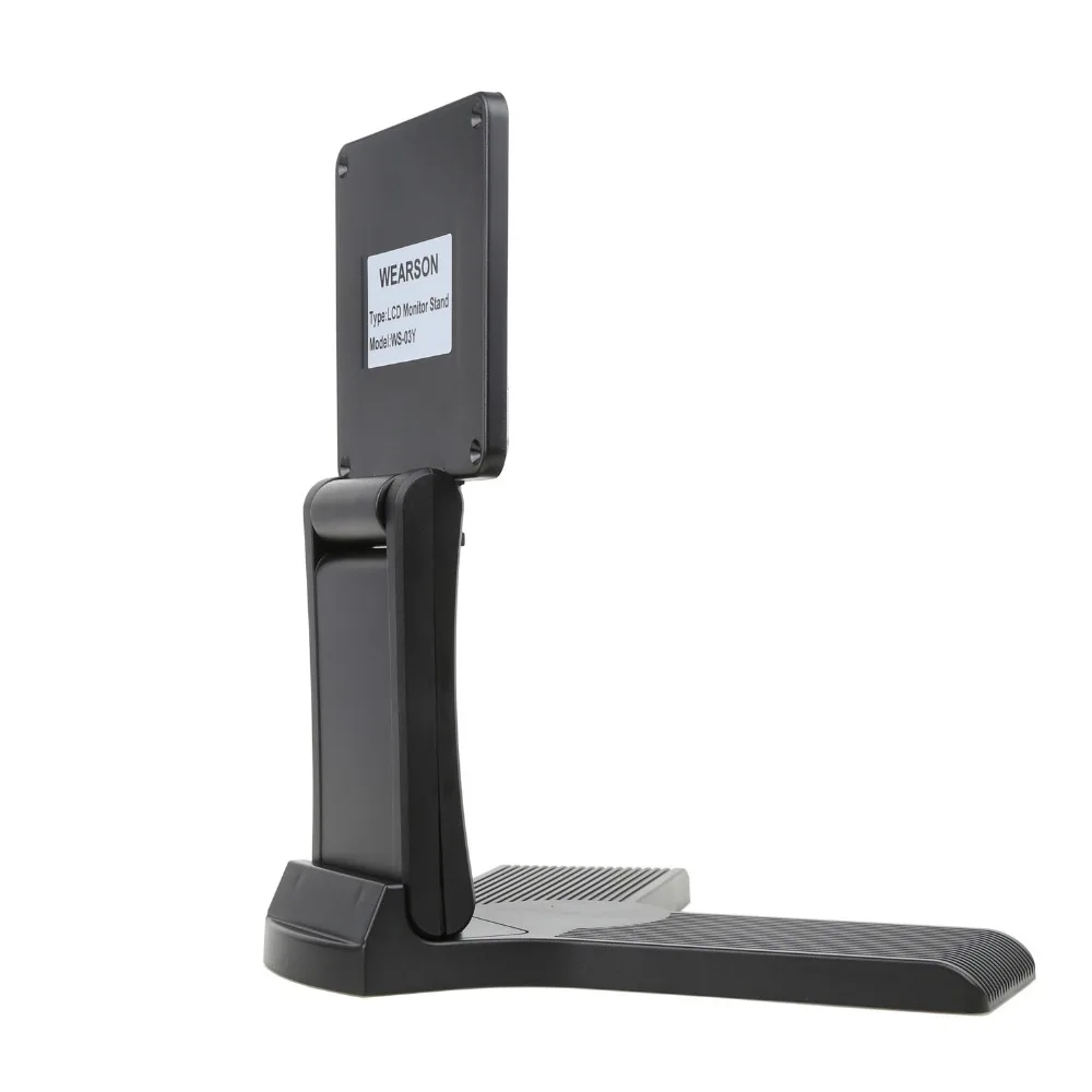  Wearson WS-03Y Monitor Desk Stand Large Base Stable Adjustable Height Mounts 15~24 Inch LCD LED Scr