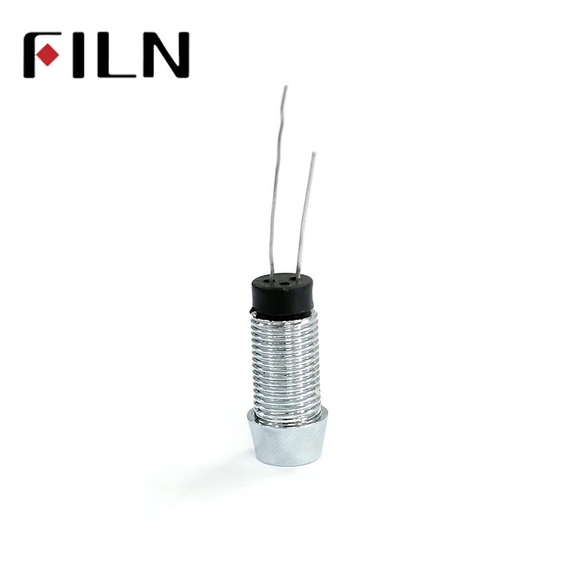 Cheapest 8mm LED metal Brass no resistor. 3V, 6V, 12V, 110V, 220V, red, green, yellow, blue  indicator light (4)