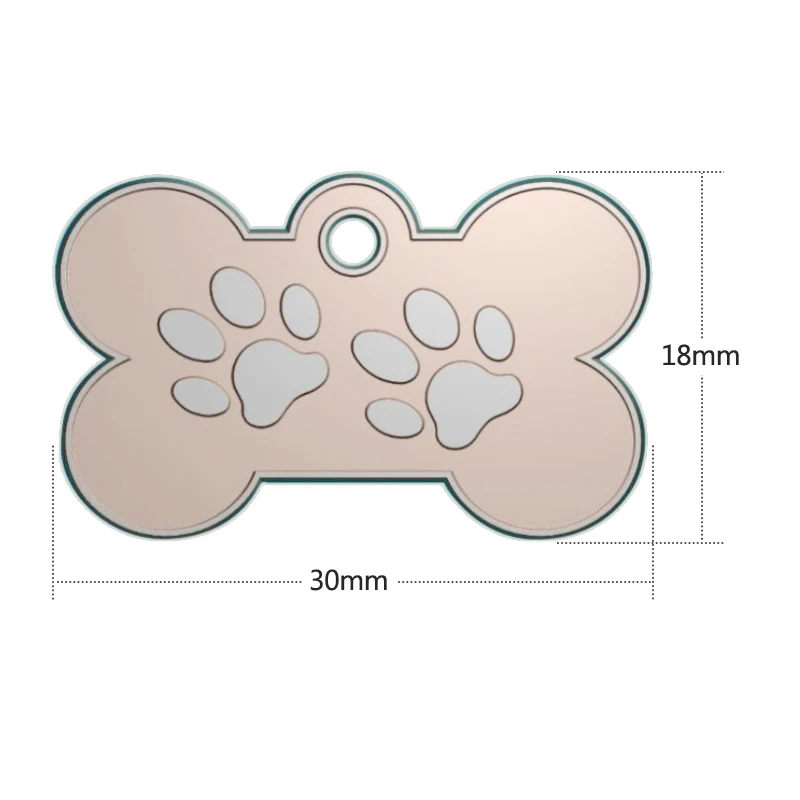 Персонализированные Бирки Для собак с гравировкой для кошек, щенков, домашних животных, ID Имя, ошейник, подвеска из нержавеющей стали, бирка для собак, аксессуар для домашних животных, лапа, блеск 10c25