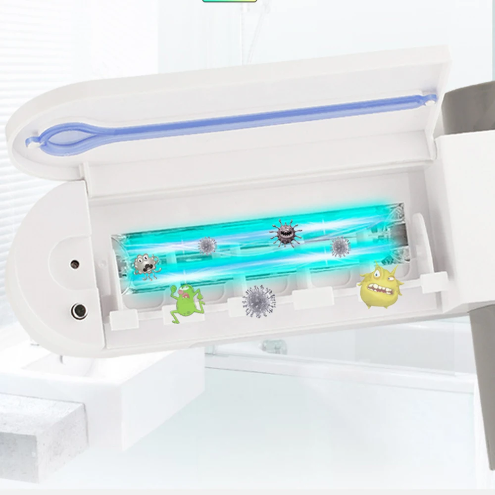

HOT Automatic 3 in 1 oothpaste Dispenser Toothbrush Holder UV Toothbrush Sterilizer Toothpaste Holder For oral care