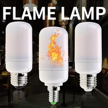 E27 Flame Effect Bulbs LED Lamp Flame Bulb LED E14 Flicker Light E26 220V Emulation Flaming Decorative 63leds Chritmas 2835 SMD E27 Flame Effect Bulbs LED Lamp Flame Bulb LED E14 Flicker Light E26 220V Emulation Flaming Decorative 63leds Chritmas 2835 SMD