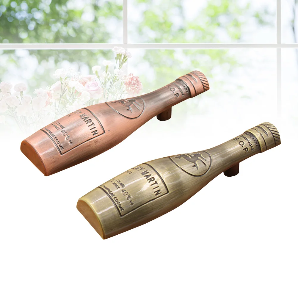Ручка шкафа бронза Winebottle Красивая фурнитура нажимная ручка для шкафа ручки кухонный ящик для выдвижного ящика шкафа гардероба Dabinet