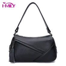 HMILY женские сумки из натуральной кожи, женские сумки-мессенджеры, универсальные вечерние сумки на плечо, женские натуральные сумки из коровьей кожи
