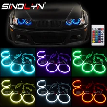 RGB светодиодный светильник angel eyes DRL Halos многоцветный для BMW 3 серии E46 седан/вагон/купе галогенный ксеноновый проектор головной светильник модифицированный