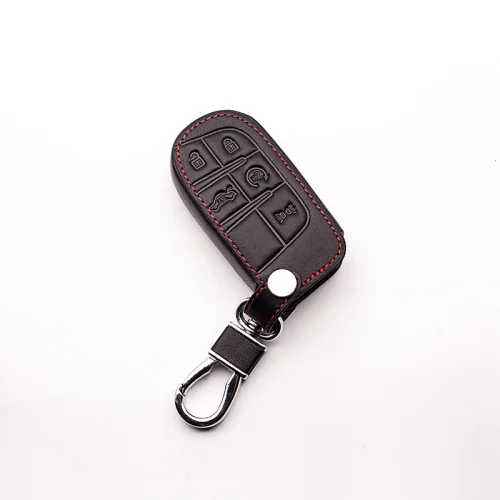Для Jeep Grand Cherokee Compass Liberty Commander Renegade откидная Беспроводная клавиатура крышка 5 кнопочный ключ пылесборник автомобильный кошелек - Название цвета: Black