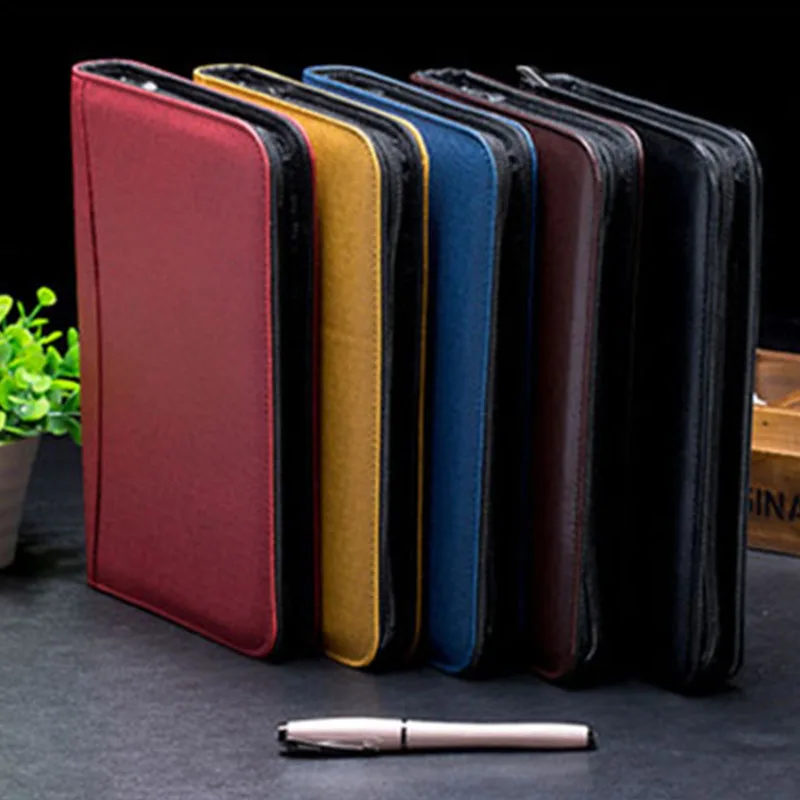 A5 a6 b5 فو الجلود دفتر دوامة الشخصية الألبان مخطط جدول المفكرة سفر منظم مدير مجلد حاسبة padfolio