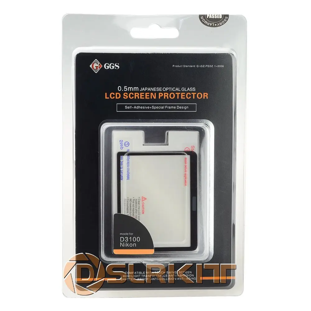 

GGS IV 0.5mm LARMOR Screen LCD Protector GGS4 for Nikon D3100