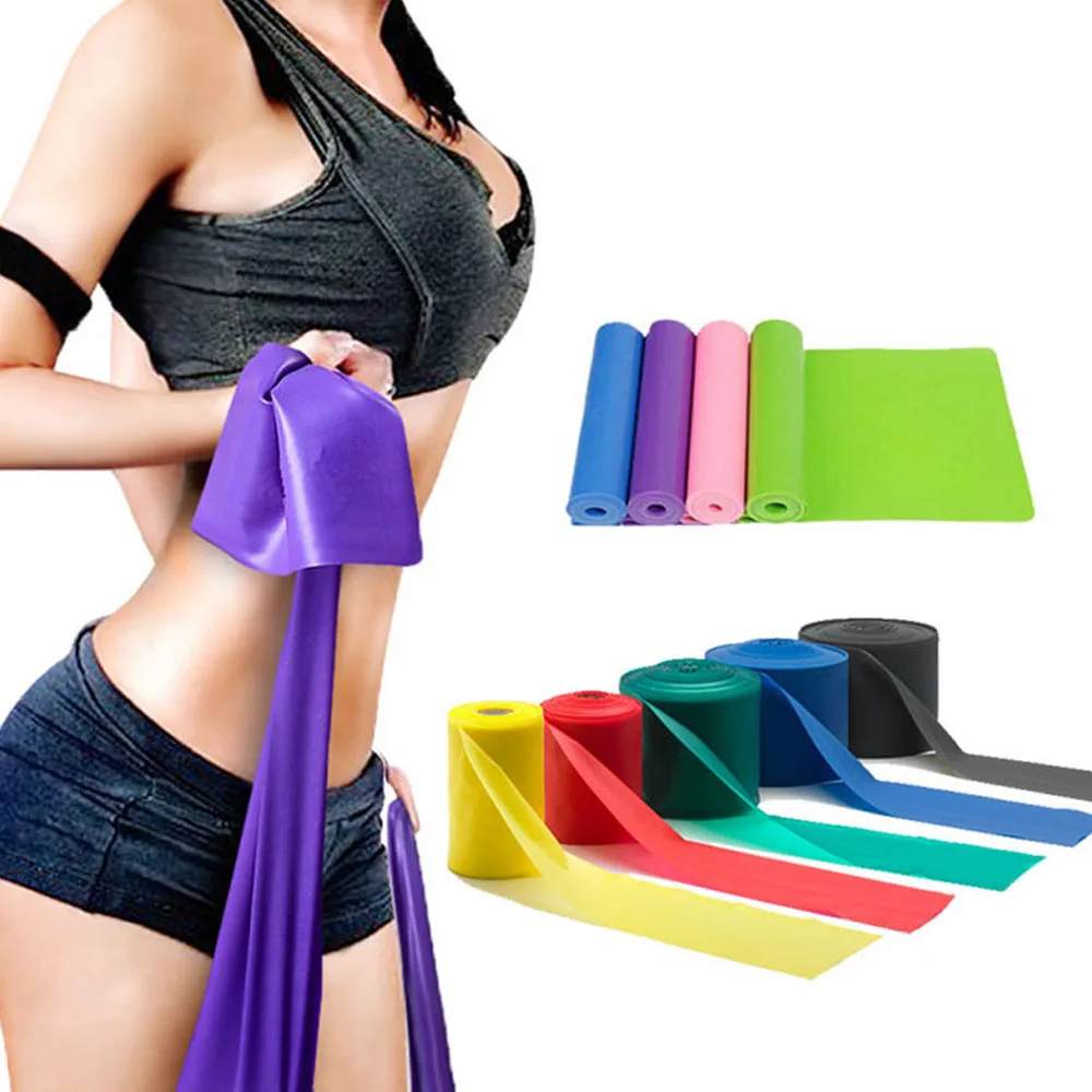 1pcs elastic band Fitness shaping belt Unisex Strength Training Exercise Stretching Pilates Lac Yoga Belt | Спорт и развлечения