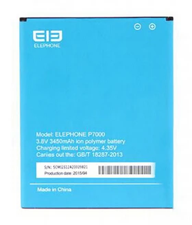 Оригинальный аккумулятор Elephone P7000 3450 мАч 3 8 в для MTK6752 Восьмиядерный экран 5 дюйма |