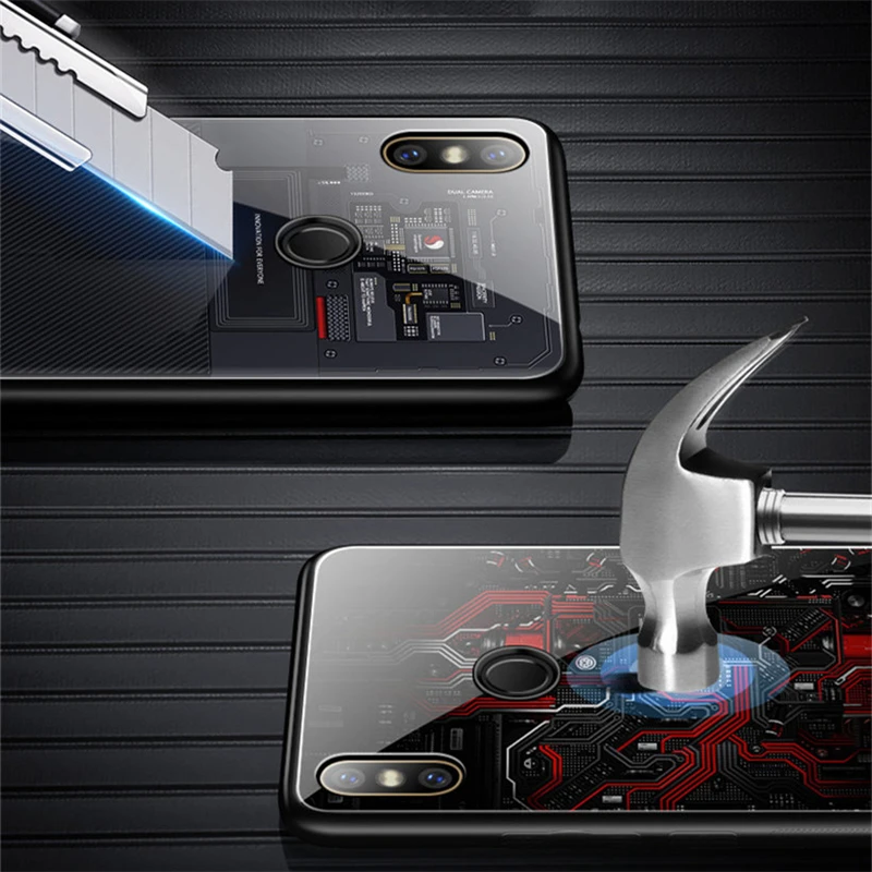 Стеклянный чехол Aixuan для Huawei Honor V20 с рисунком из закаленного стекла силиконовый