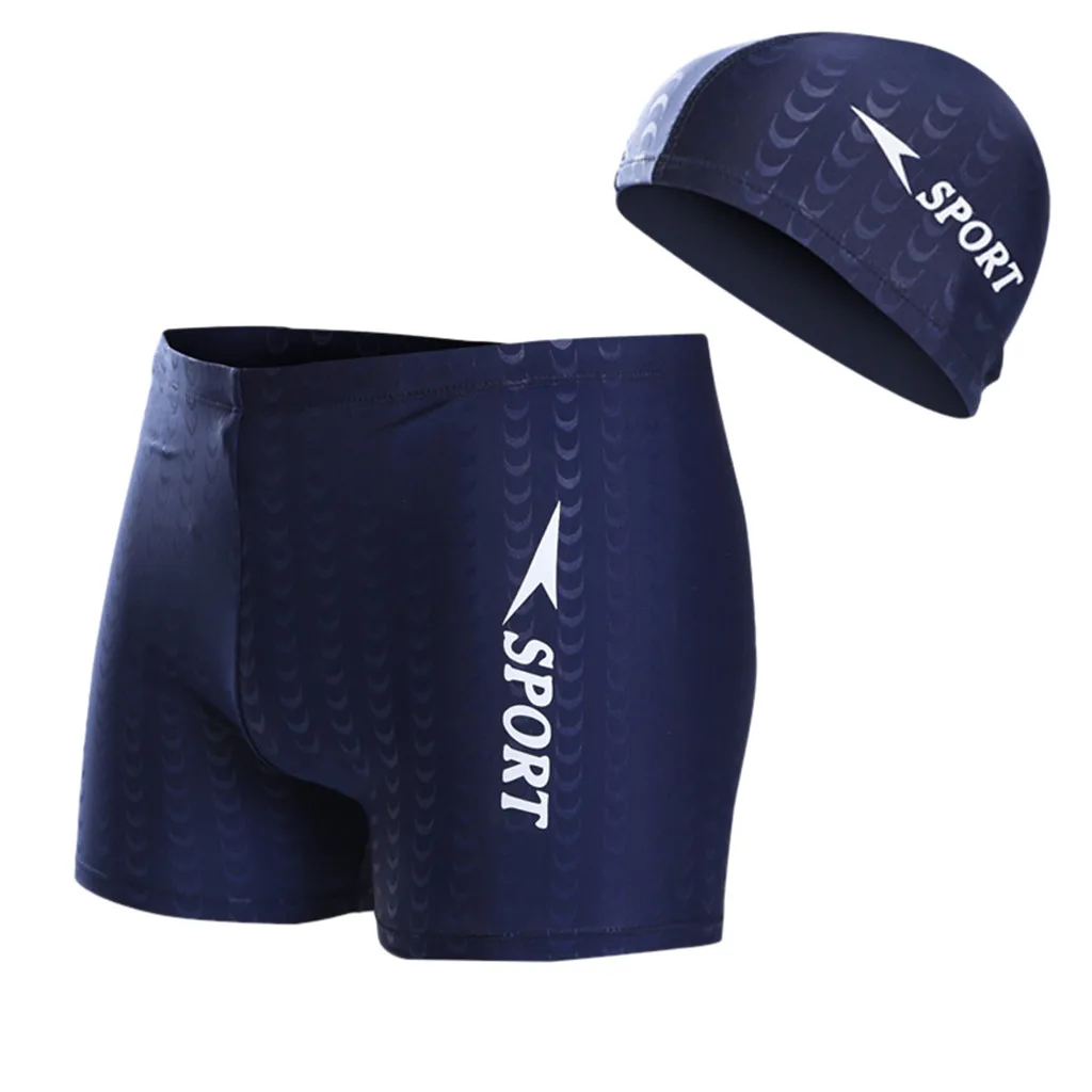 

Mens Swimwear Swim Boxers Drawstring Sports Swimming Shorts Trunks Sunga Masculina Men Swimsuits Surf Banadores #XTN